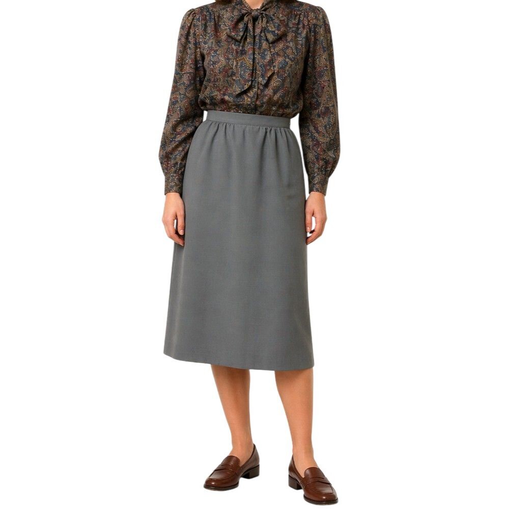 Vintage Pendleton Country Sophisticates Skirt Womens 8 Lined Silk Blend 80s NEW